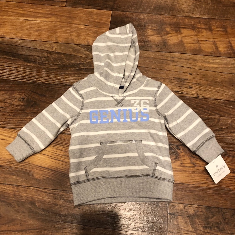 NWT CARTER’S INFANT “GENIUS” HOODIE